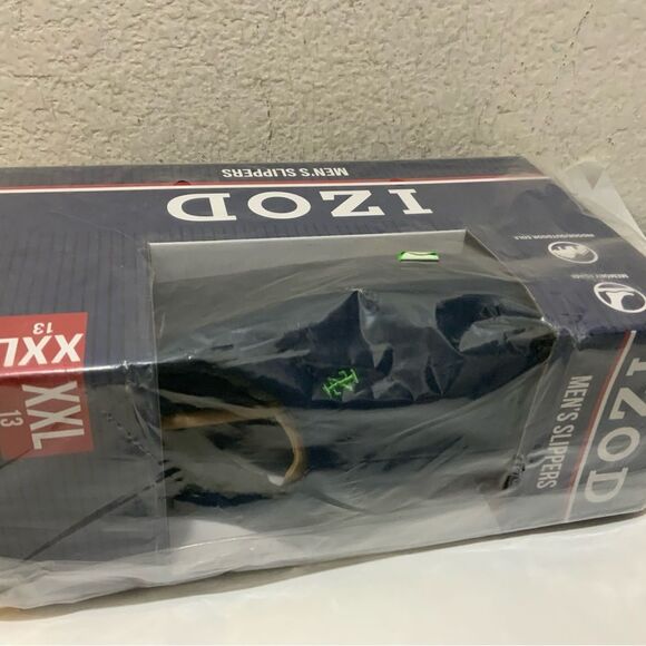 New Izod IZOD Men's Two-Tone clog Slipper Warm Soft Classic Slip-On XXL - Picture 4 of 4